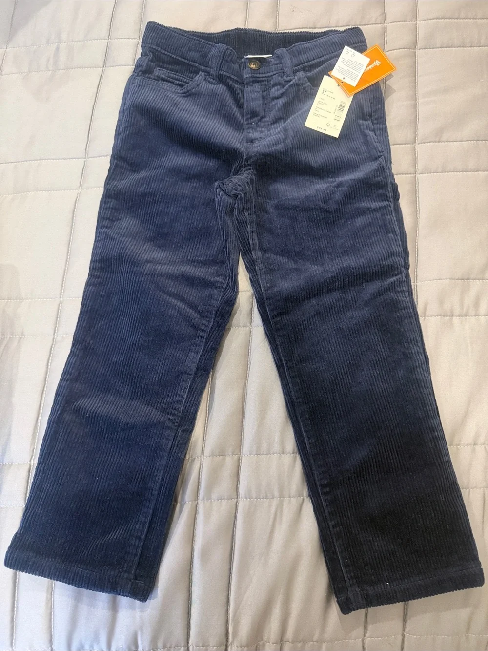 Gymboree Navy Corduroy Straight-Leg Pants